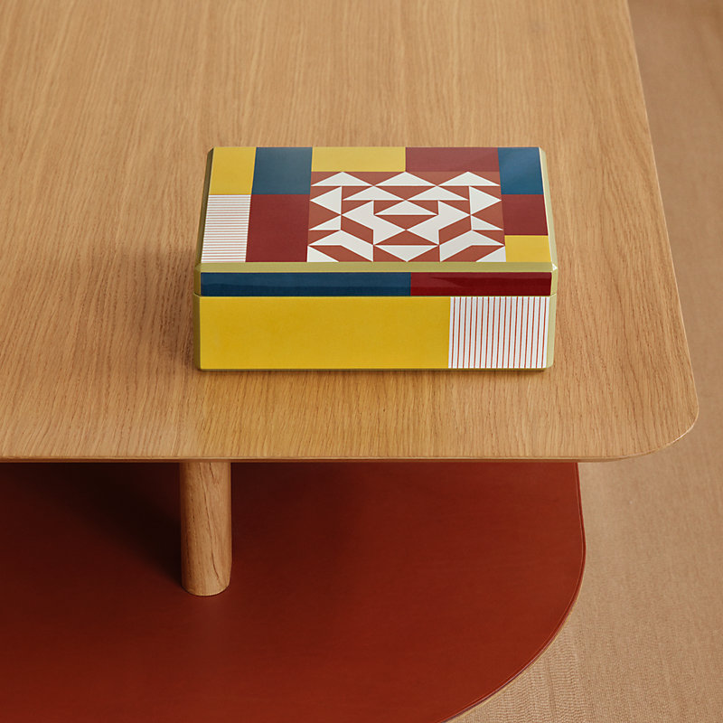 Facettes Lion watch box - Yellow | Hermès USA